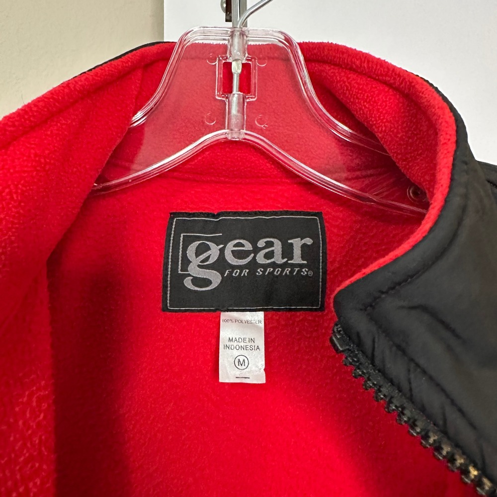 Gear For Sports Texas Tech Red Raiders Fleece Jacket Mens Medium Red Black Zip - Picture 3 of 8